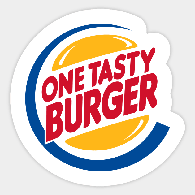 Pulp Fiction One Tasty Burger Sticker by shumaza